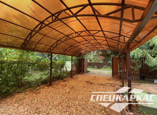 Навес для автомобилей на даче №94 - фото 1898