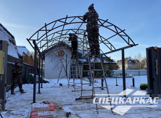 Навес для одного автомобиля 6х4 №54 - фото 1493